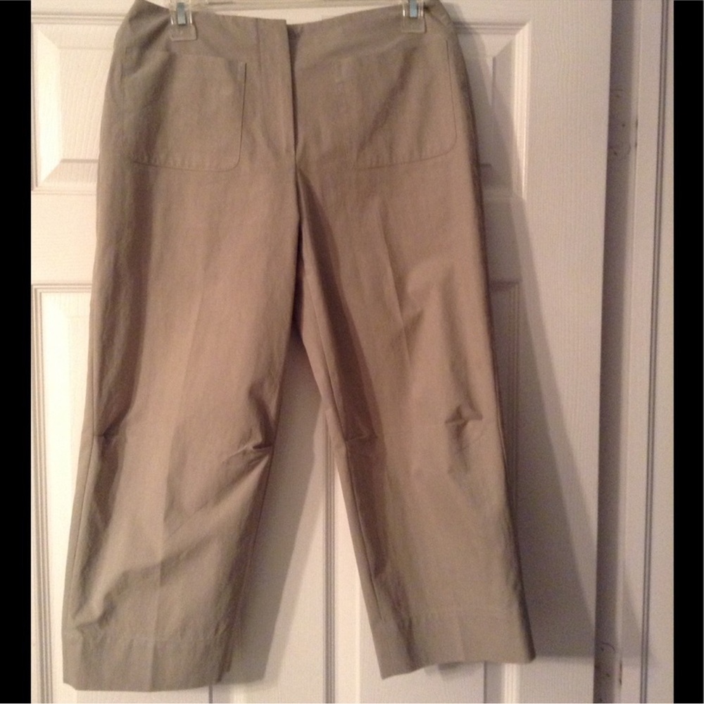 Emanuel Ungaro Vintage Khaki Capri Pants